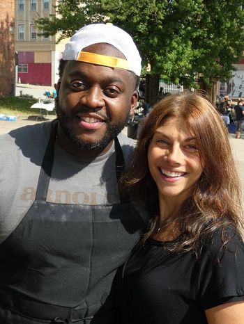 Chef Claudy Pierre & Jessica Lee
