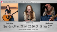Any Sunday Songwriters hosted by Jan Seides