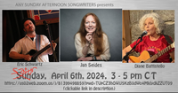 Any Sunday (except on Saturday this time because of the eclipse) Songwriters hosted by Jan Seides