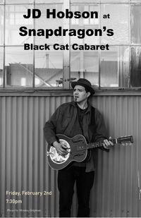 JD Hobson at Snapdragon's Black Cat Cabaret