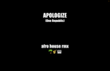 Apologize - complete score - Eb score