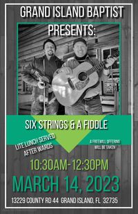Six Strings & A Fiddle Concert