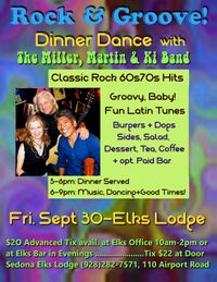 Rock & Groove Dinner Dance with Miller, Martin & Ki