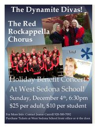 Holiday Benefit Concert w/ Dynamite Divas, Red Rockappella & David Parker