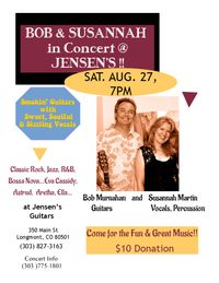 Susannah Martin & Bob Murnahan in Concert - ONE NIGHT ONLY!