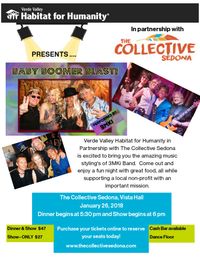 3MKi's "Baby Boomer Blast!" Dinner-Show-Dance & HABITAT for HUMANITY Benefit