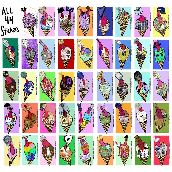 Themed Character Sticker Pick 10 (in person pickup)