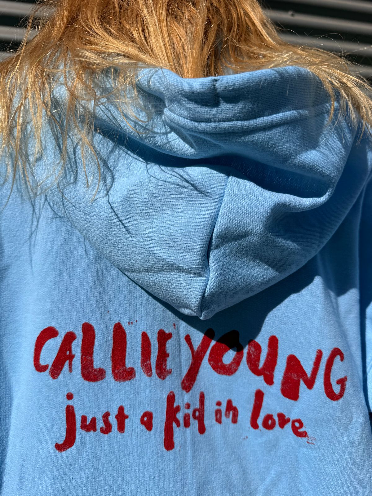 just a kid in love zip up hoodie