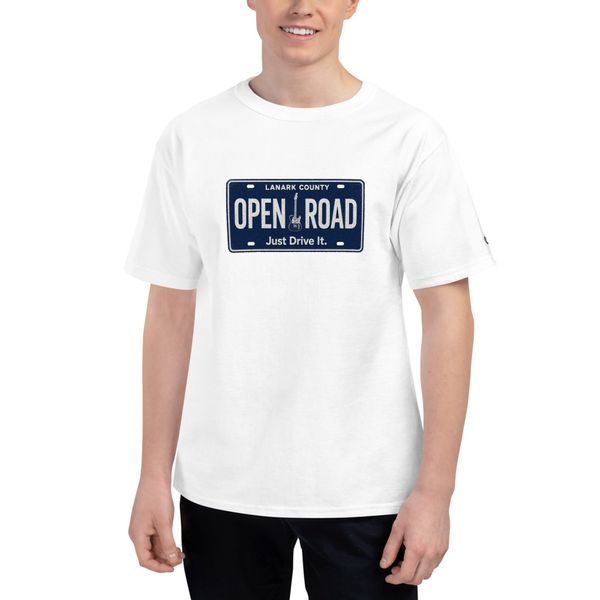 Men's Champion Heritage T-Shirt | T105 - White/Navy