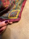 Vintage Silk 31" Square Wild Rag Hand Rolled Hem
