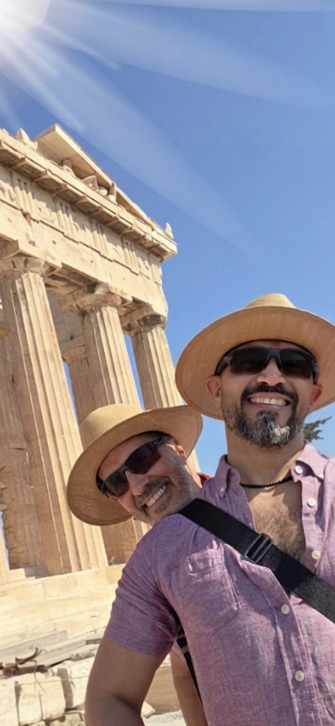The World’s No.1 Superstar® and husband Richard visit the Temple of Athena Nike on the Acropolis of Athens, Greece, during the creative journey behind the SEMINAL album