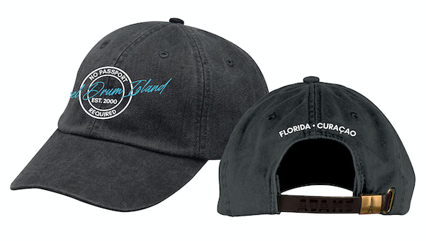 HAT - White/Blue Logo BLACK