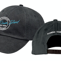 HAT - White/Blue Logo BLACK