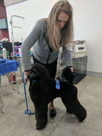 Misha & Sherri after one of their wins as a puppy
