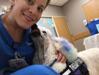 She tried to sneak a little kiss while I was taking a selfie!

