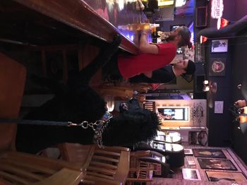 Louis is the designated driver - only Shirley Temples for this guy
