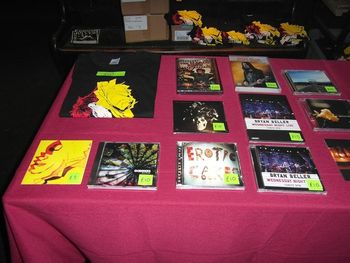 Merch, Aristocrats tour, March 2012

