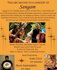 Sangam - sitar cello raga chamber music