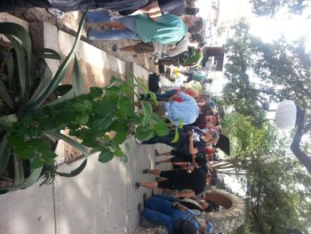 On the set of the movie Chef with Iron Man Director Jon Favreau.
