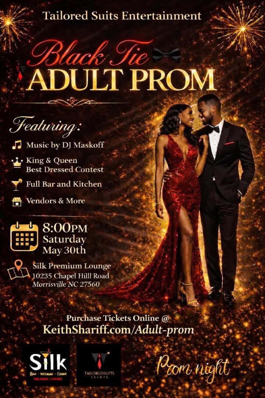 Black Tie Adult Prom Friends & Family Discounted admission 