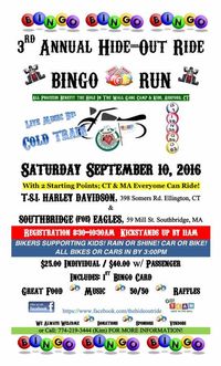 3rd Annual Hide-Out Ride Bingo Run