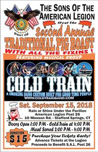 Pig Roast to Benefit The Son's Of The American Legion Post 26