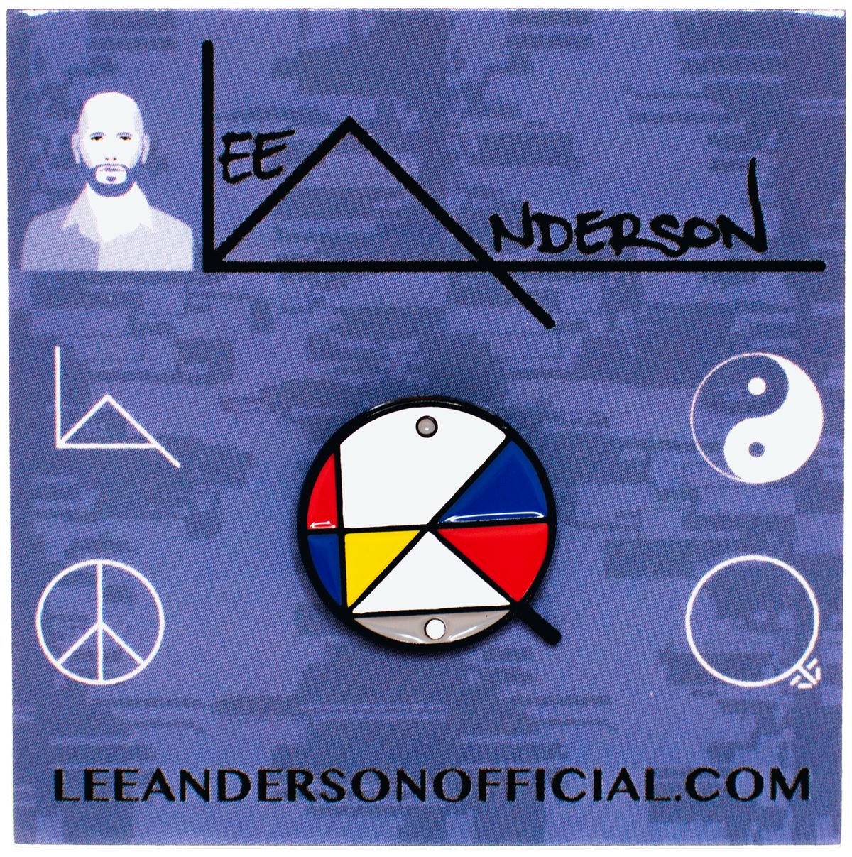 Lee Anderson Circle Logo Pin