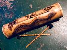 "1" TEPONAZTLI - Engraved/Burned Ancient Artwork "MADE TO ORDER"