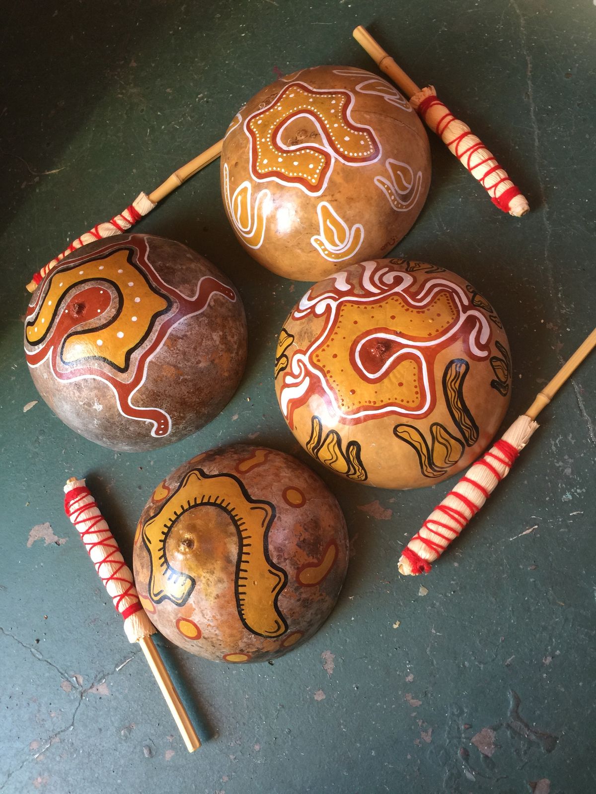 7" to 8"" inch  TAMBORES DE AGUA (Yaqui) -   YAQUI WATER DRUMS
