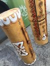 "1" TEPONAZTLI "Engraved, Burned & Natural Pigment Paint" - MADE TO ORDER!!!