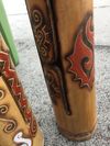 "1" TEPONAZTLI "Engraved, Burned & Natural Pigment Paint" - MADE TO ORDER!!!
