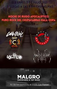 Combustible + Perros Danzantes + Solsticio + Necis