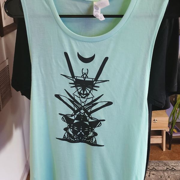 Unisex Tank Top - Mint/Coral