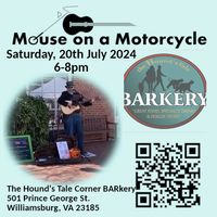 Mouse on a Motorcycle Solo Show at the BARkery!