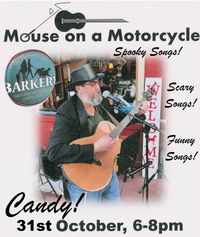 Mouse on a Motorcycle Not-Really-Halloween Show at the BARkery!