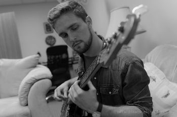 Preston Shewbridge in the green room
