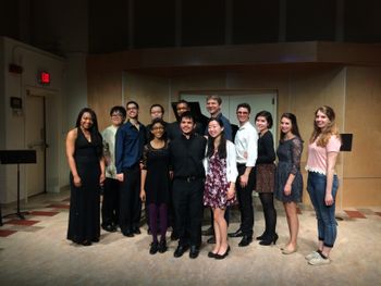 Hartt students after a studio recital
