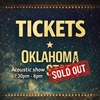 Private Acoustic Show  730pm-8pm  $20 Tickets    