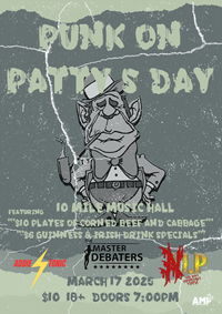 Punk on Paddy's Day with The Master Debaters / Addie Tonic / The Not Important People