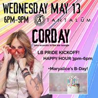 CORDAY Solo at TANTALUM Restaurant