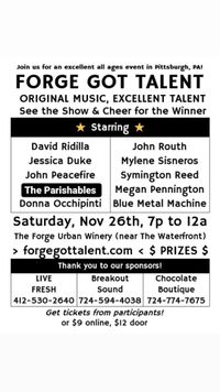 The Parishables with Special guest drummer Alex Adams at The Forge got Talent
