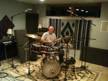 Joe Pesz tracking drums

