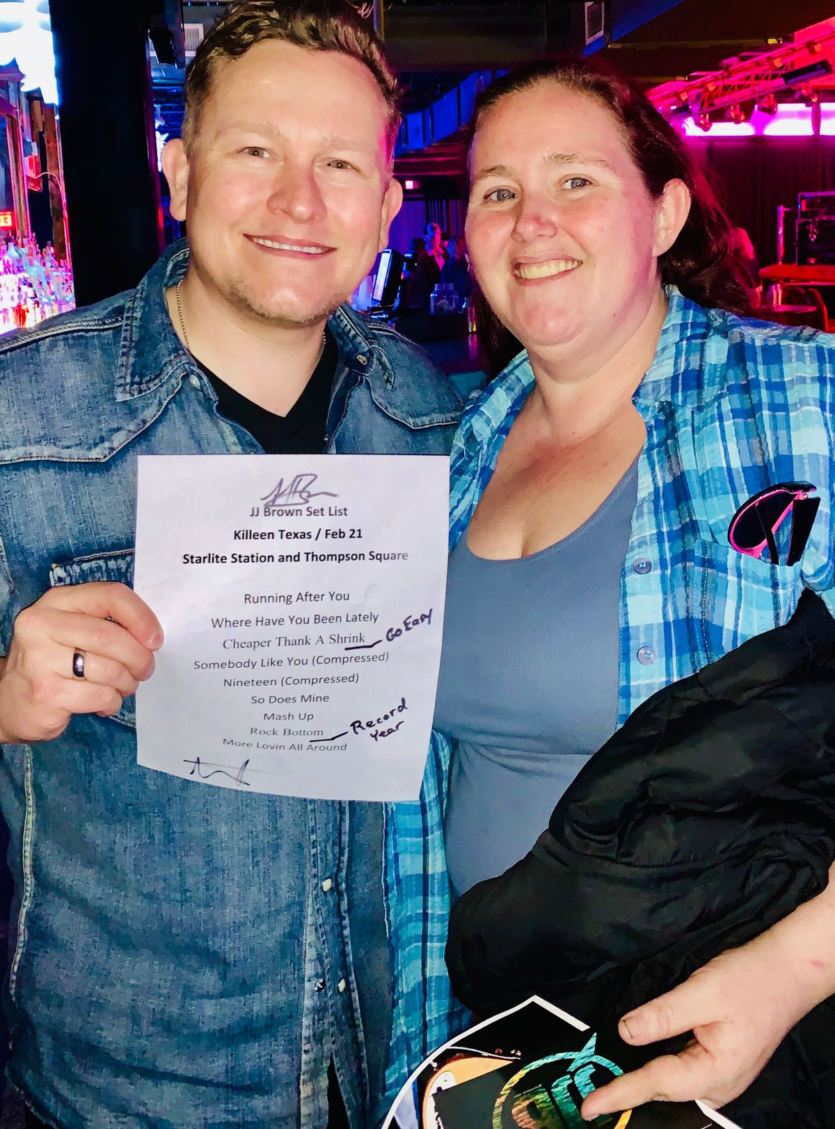 Autographed Set List
