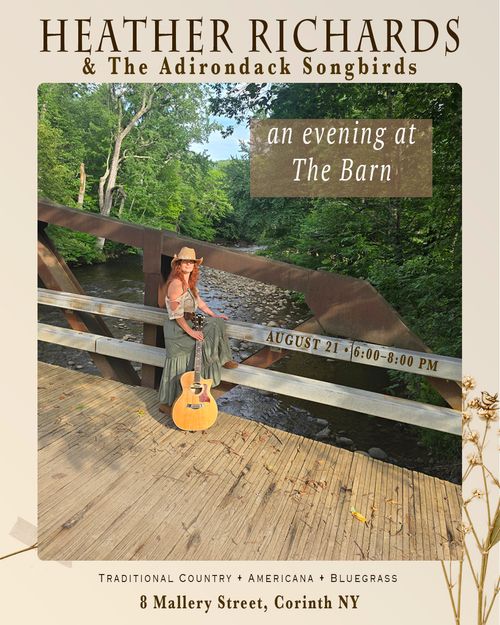 Heather Richards live at The Barn, featuring Traditional Country • Americana • Bluegrass music in Upstate New York