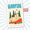 Limited Edition "Glamping" Artwork Poster