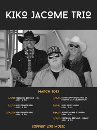 St. Paddy's Day Celebration! W/ Kiko Jacome Trio and Jon Eldridge II