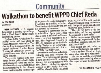 Pooky's Walkathon to benefit Chief Reda West Paterson, NJ 6/08
