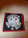 SASQUATCH (black & red) EMBROIDERED PATCH