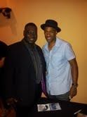 Sept 7 2012 Posing with my favorite Bass guitar player Mr. Marcus Miller after his show at One World Theater. He is the reason I recorded "Miller's Mantle" on the INDEED SOULFUL project.
