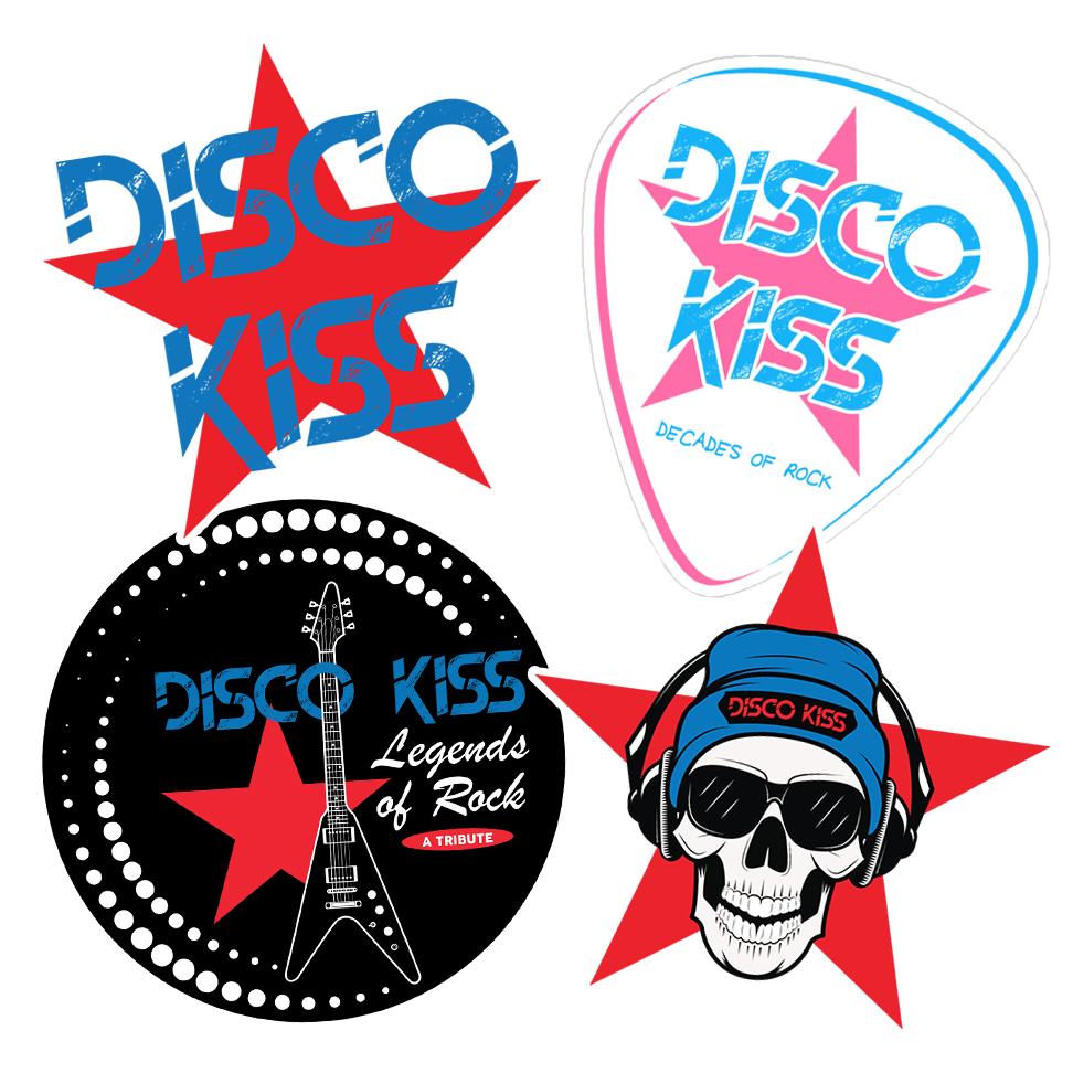 Disco Kiss 4 Sticker Pack